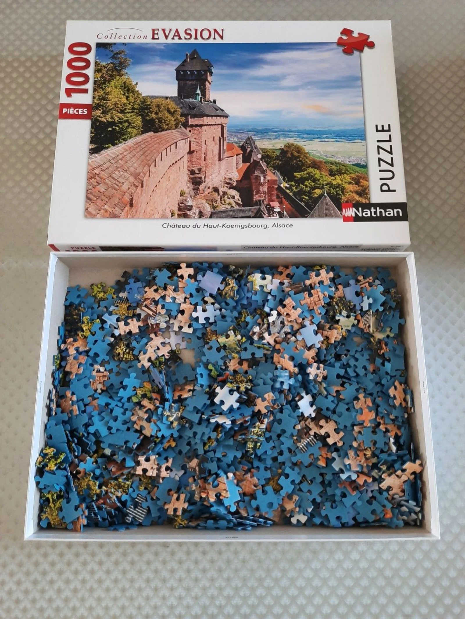 Rompecabezas Nathan Évasion 1000 piezas – Castillo del Alto Koenigsbourg, Alsacia – photo 2